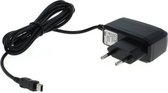 Chargeur domestique USB Mini B avec câble fixe - 1A / noir - 1,1 mètre