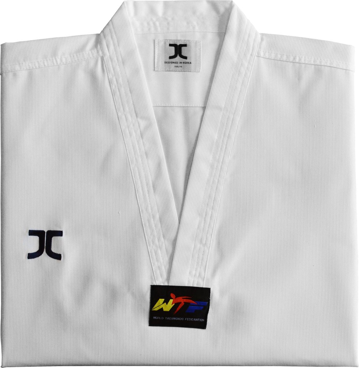 Taekwondo-pak (dobok) voor beginners JCalicu-Club | WT | Wit (Maat: 200)