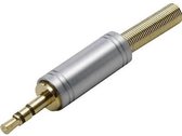 BKL 3,5mm Jack (m) connector - verchroomd metaal - 3-polig / stereo