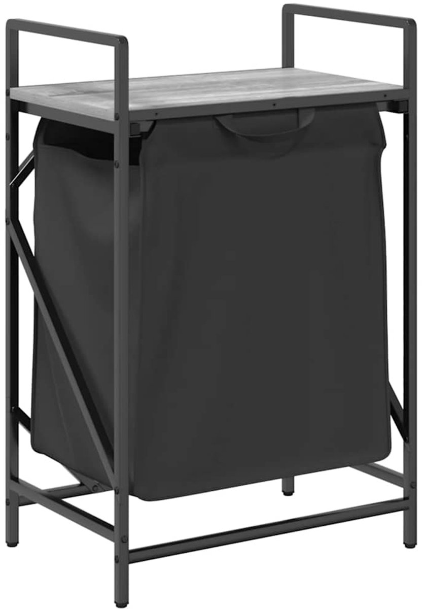 vidaXL - Wasmand - 1 - vak - met - plank - grijs - sonoma - eiken