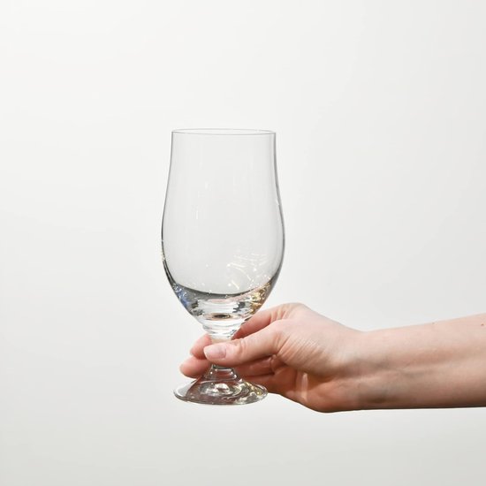 Krosno Beer Beer Glasses | Set of 6 | 500ml | Harmony Collection | Perfect for Home, Restaurants & Cafes | Dishwasher Safe | Lead-free Crystal Glass
