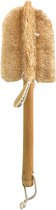 Elicious® - Loofah - Afwasborstel - Met Handvat - Bamboe - Handgemaakt - 100% Natuurlijk - Plantaardig - 100% Afbreekbaar - Natuurborstel - Afwasborstel - Plasticvrij - Duurzaam - Dierproefvrij - Vegan - Herbruikbaar