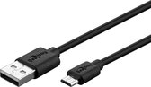 Goobay Fast Charging USB naar USB Micro B kabel - tot 2,5A - USB2.0 / zwart - 1 meter