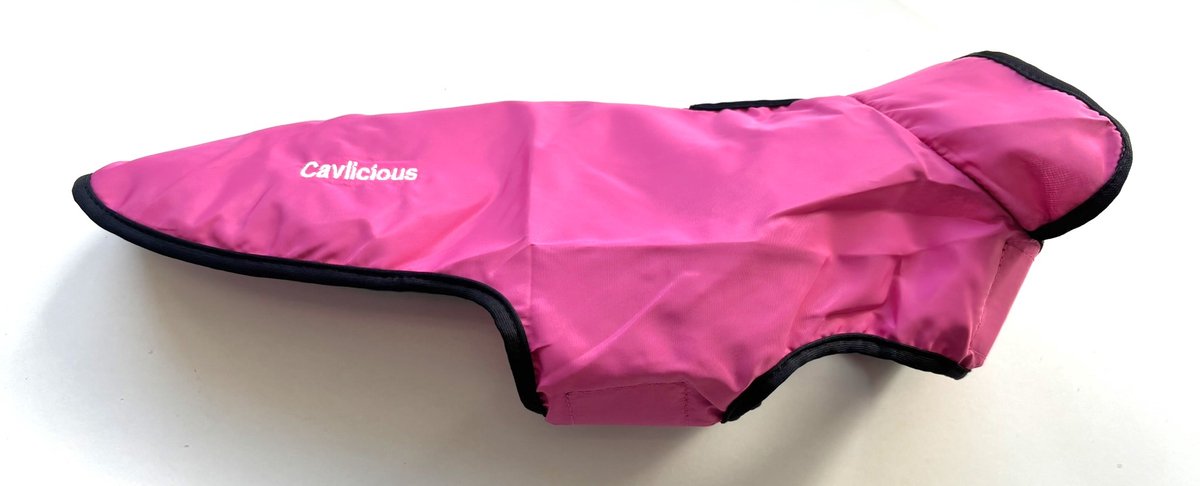 Cavlicious® honden regenjas teckel - koelvest - hondenjas - roze - M