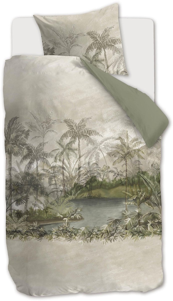 Rivièra Maison - Oasia dekbedovertrek - Eenpersoons - 140x200/220 cm - Zand