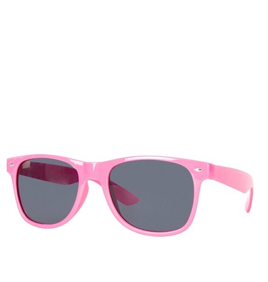 Wayfarer Classic zonnebril - Rechthoekig Roze Montuur - Zwarte Glazen - Bril Hipster Vintage Retro Dames Heren Vierkant Rechthoekige Classic | Carnavalsbril | Festival bril| Retro Zonnebril | Zonnebril Heren | Zonnebril Dames | Roze — afbeelding 3