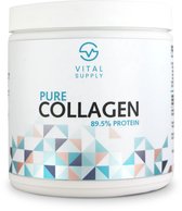 VITAL SUPPLY - Pure Collageen Type I Hydrolyzed met vitamine C en D - 250 gram - 89,5% Eiwitrijk - Premium