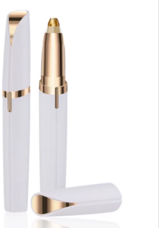 ARAMO® - USB Vrouwen Elektrische Wenkbrauw Trimmer - Ontharing Wenkbrauw Epilator - Mini Lippenstift Scheerapparaat - Wit.