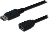 DisplayPort verlengkabel - versie 1.2 (4K 60Hz) / zwart - 2 meter