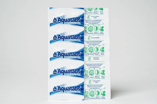 Waterzuiveringstabletten - 100 tabletten - 100L schoon drinkwater - ideaal voor noodpakket