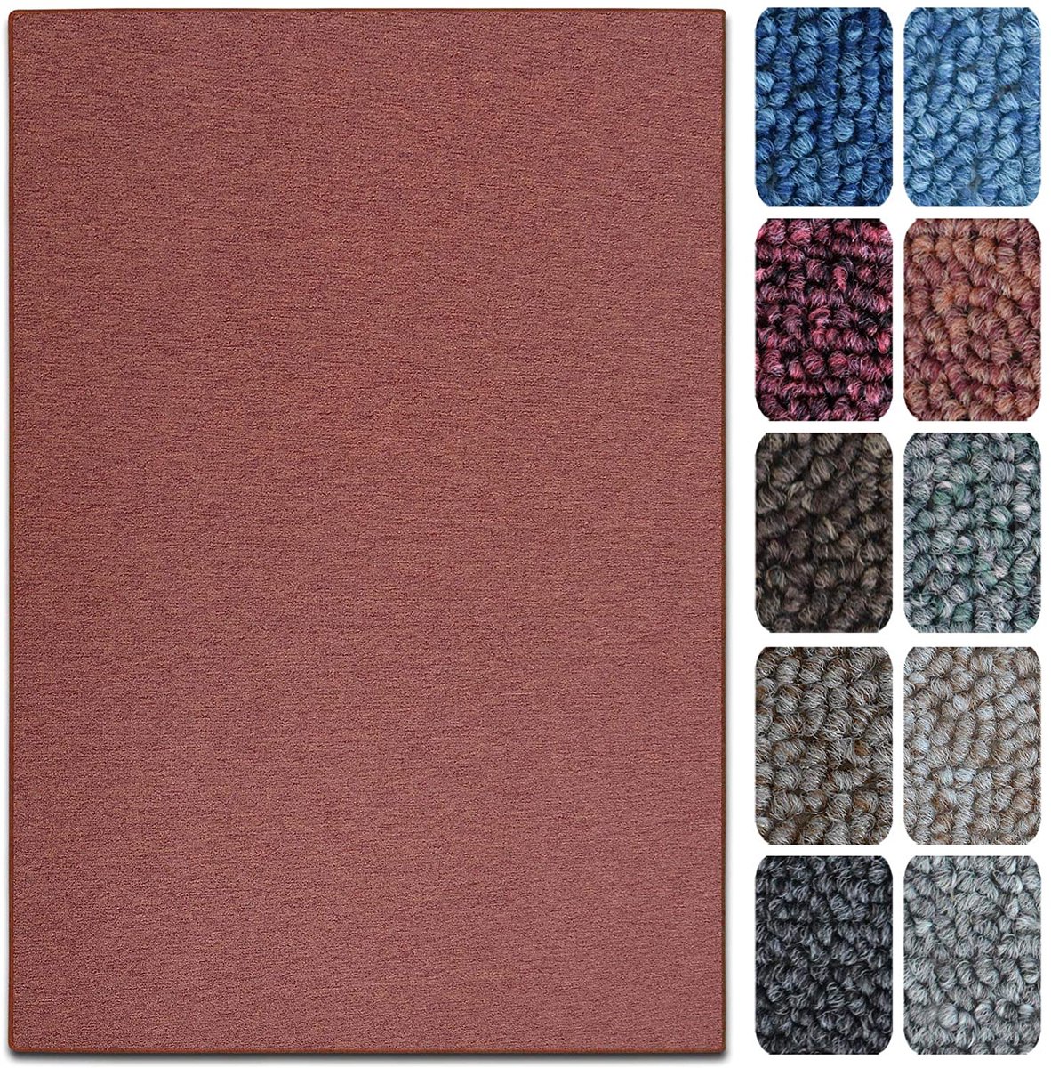 FLOORDIREKT Tapit London - Vlakke Lussenpool - Op Maat Gemaakt - Modern & Easy Care - Terra - 200 x 700 cm
