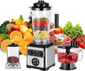 Robot culinaire 3 en 1 : mixeur, presse-agrumes et smoothie puissant de 6 600 W - Grande capacité de 3L L pour un usage domestique