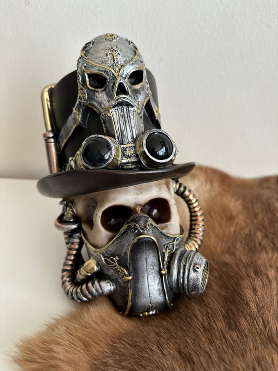 Goodyz - Steampunk collectie - Skulls - Skull decoratie - met Gasmasker-
