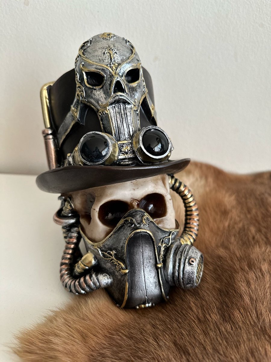 Goodyz - Steampunk collectie - Skulls - Skull decoratie - met Gasmasker-