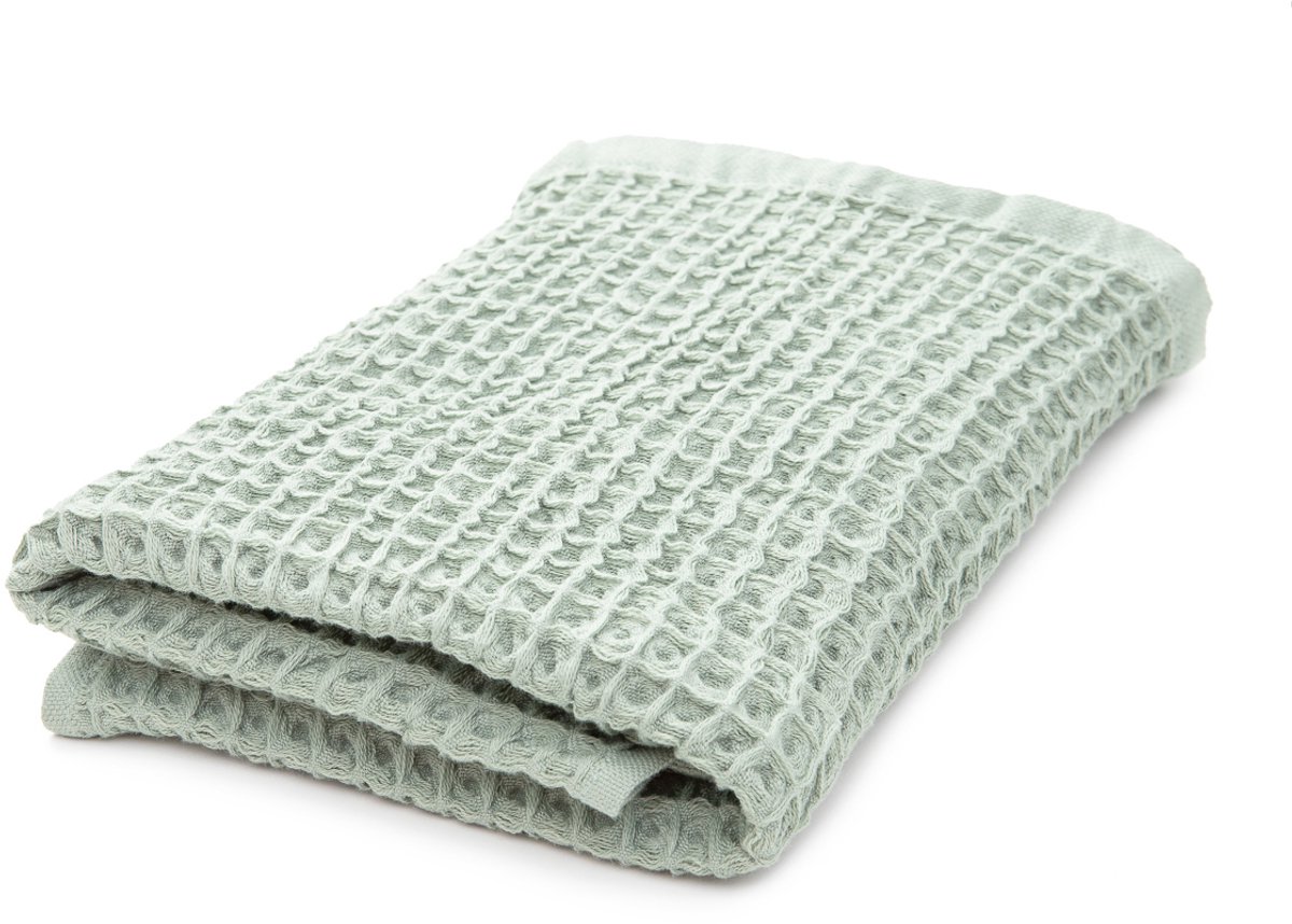 Handdoek | VAFFEL | katoen pistache | 50x90cm | 841960