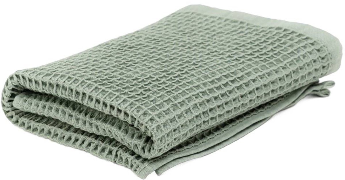 Handdoek | VAFFEL | katoen pistache | 70x130cm | 842158