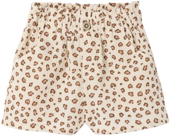Vertbaudet Short léopard en gaze de coton bébé