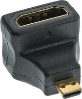 InLine 17690B tussenstuk voor kabels HDMI A HDMI D Zwart