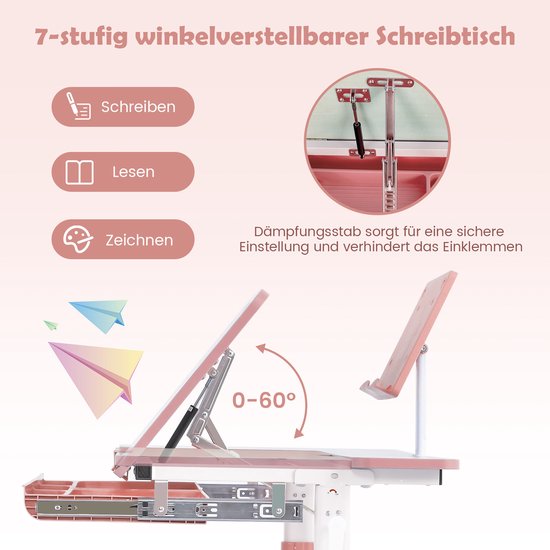 Ergo Tafel- met Kantelbaar Tafelblad
