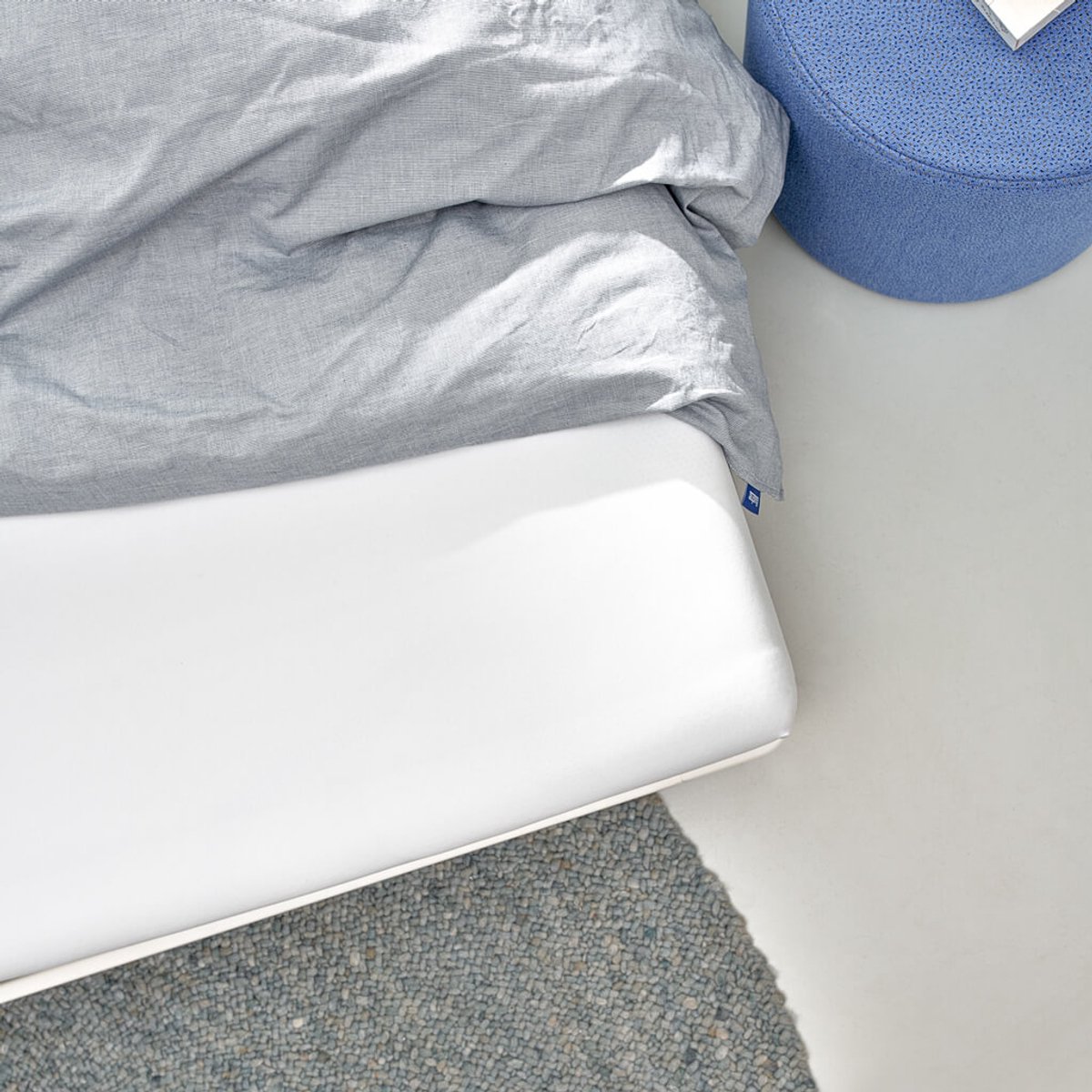 Auping Jersey 235 hoeslaken voor matras - 120 x 200/210/220 cm - Wit - Biologisch katoen