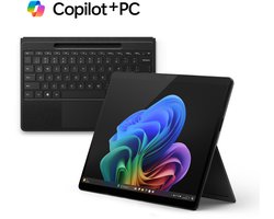 Microsoft Surface Pro 11 + Toetsenbord - 13 inch - Snapdragon X Plus/16GB RAM/512GB SSD - Zwart Microsoft Surface Pro 11 + Toetsenbord - 13 inch - Snapdragon X Plus/16GB RAM/512GB SSD - Zwart