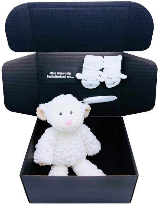 Kraamcadeau slaap kindje slaap - kraamcadeau met knuffel en babysokjes - kraamcadeau rechtstreeks versturen van Bonbonbloom — afbeelding 4