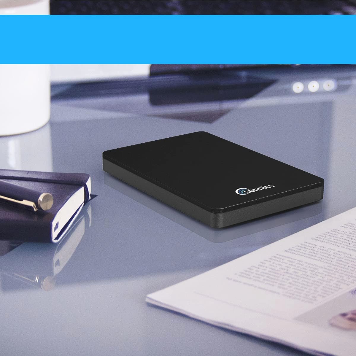 Draagbare Externe Harde Schijf Hdd 1tb 320gb 120gb 80gb, Usb3.0 Mobiele Backup Opslag met Zak, Geschikt voor Ps4, Xbox, Pc, Desktop, Mac, Laptop, Smart Tv (1 TB, Wit