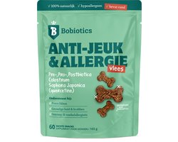 Anti Jeuk & Poten Likken | Met Rundvlees | Probiotica Hond tegen jeuk | 100% Natuurlijk | Sterke Anti Jeuk Werking | Verlicht Jeuk & Pootlikken | FAVV goedgekeurd | Hondensnacks | Hondensupplementen | 60 Hondensnoepjes