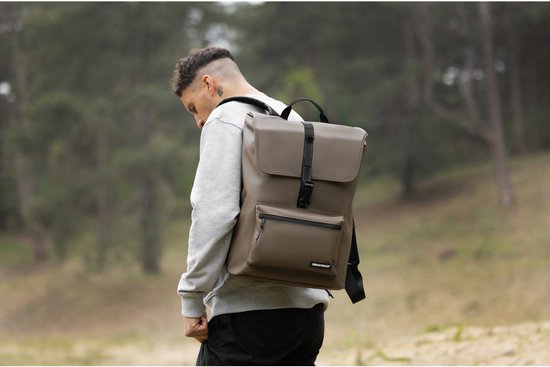 Gerecyclede shopper fietstas Urban Proof Cargo Backpack 20L 34 x 13 x 46 cm - bruin van Urban Proof — afbeelding 5
