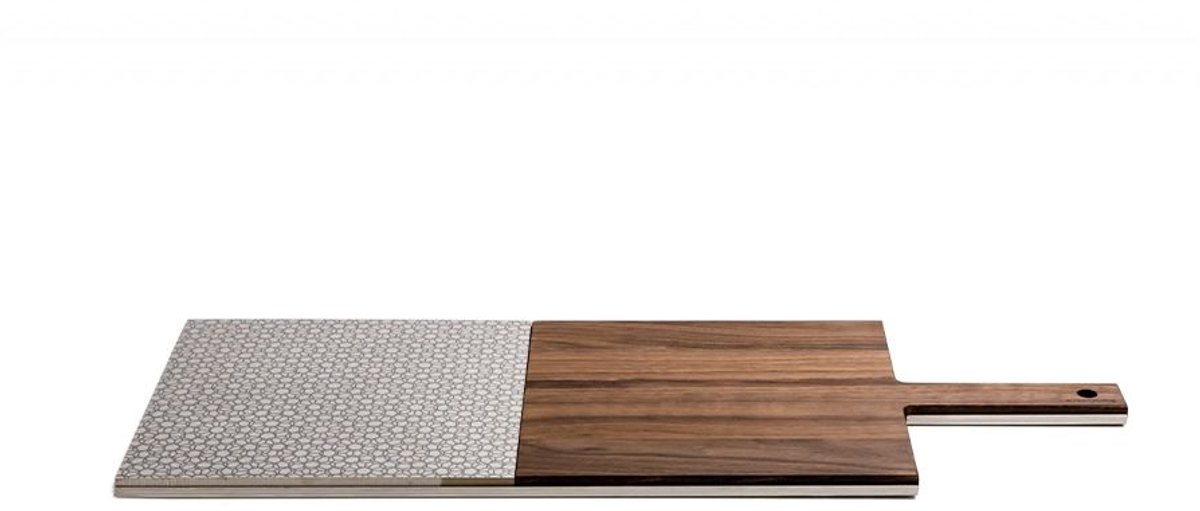 KnIndustrie - In/tagli- Middenstuk Snijplank 20x52 CM - lichtblauw - Italiaans Design in de Keuken