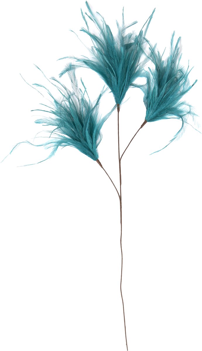 Ornament 3 veren 78 cm FEATHER petrol