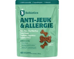 Anti Jeuk & Poten Likken | Probiotica Hond tegen jeuk | 100% Natuurlijk | Sterke Anti Jeuk Werking | Verlicht Jeuk & Pootlikken | FAVV goedgekeurd | Hondensnacks | Hondensupplementen | 60 Hondensnoepjes