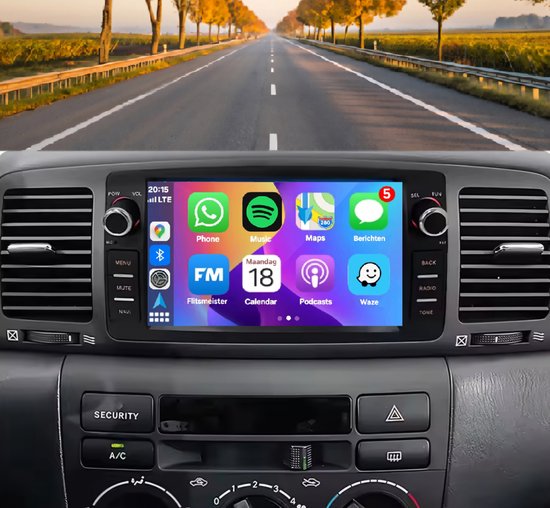 Tomzz Audio 2455-015 Cornice Radio Compatibile Con Toyota Corolla E12 E120 2002-2007 Nero