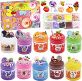 Slijm set(10 stuks +200PCS) - Slijm Maken Voor Kinderen -ijs Slijm Packet - Slijm Maken Packet - Fluffy Slijm - Butter Slime Set - Kant en Klaar Slijm - Glutenvrij - Educatief Speelgoed Meisjes - Slijm Producten -van 3 tot 12 Jaar