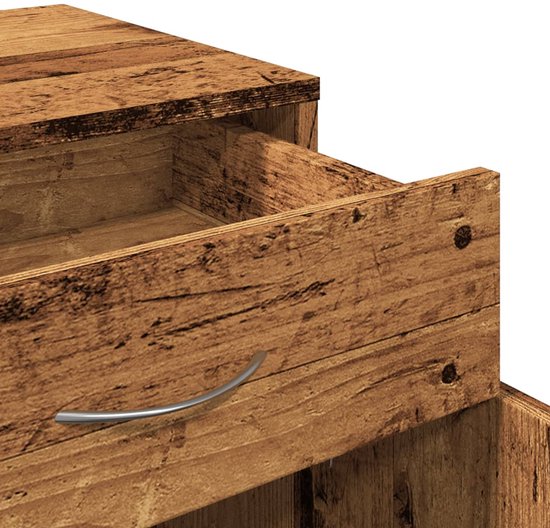 VidaXL Opbergkast Rolkast Kast Verrijdbaar 45x38x54 Cm Bewerkt Hout vidaxl-opbergkast-rolkast-kast-verrijdbaar-45x38x54-cm-bewerkt-hout