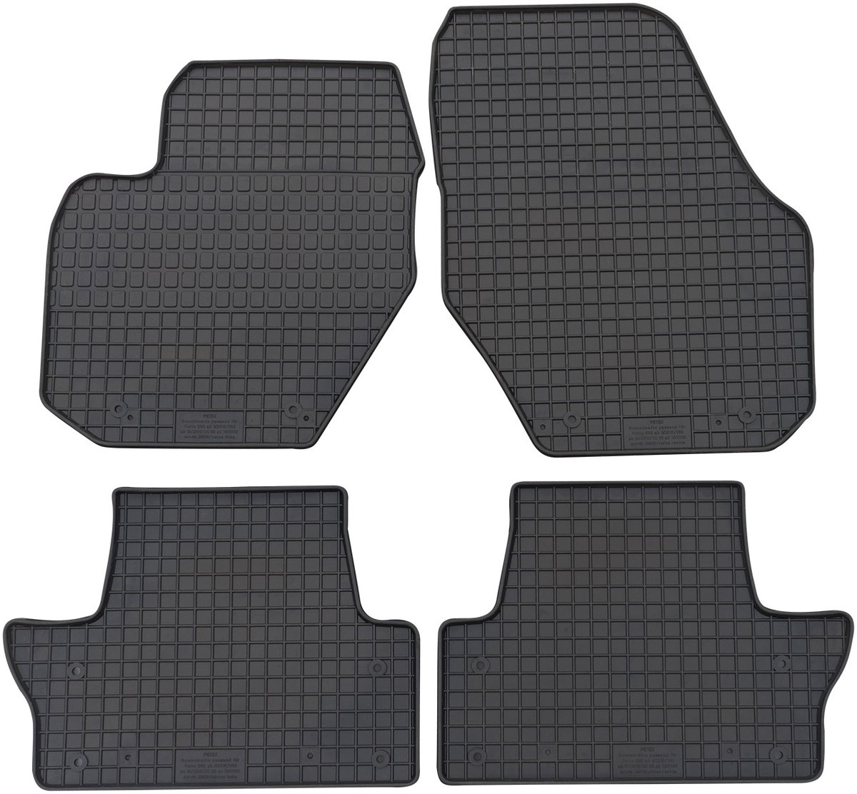 Rubbermatten Volvo V60 2010-2018 (complete set) - Petex