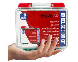FavorAid 110-delige EHBO koffer - ehbo kit - verbanddoos - verband - pleisters - noodpakket