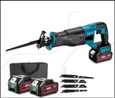 Bol.com Reciprozaag Pro8 - Professioneel - Krachtig 3000W - Snelheid Variabel - Incl 2 Accu's - Lader - 4 Zaagbladen - 18V Compa... aanbieding