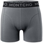 MONTCHO - Série Dazzle - Boxer pour homme - Sous-vêtements homme - Boxers - Sous-vêtements pour homme - 1 paquet - Grijs - Homme - Taille XS
