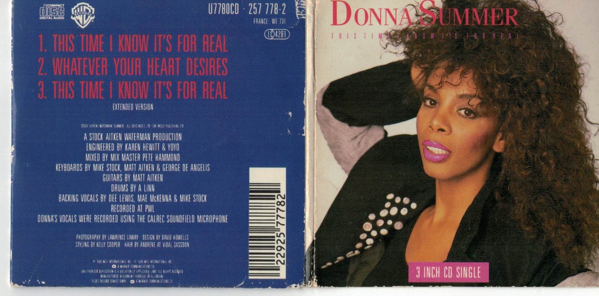 This Time I Know it's for Real - 3" CD-single