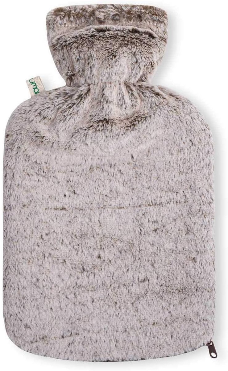 Kruik 1.8 liter met zachte knuffelhoes en extra binnenvoering - Warmtekussen