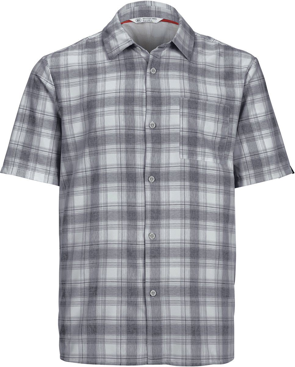 Killtec KOS 98 Men Woven Shirt Outdoorblouse Heren Grijs