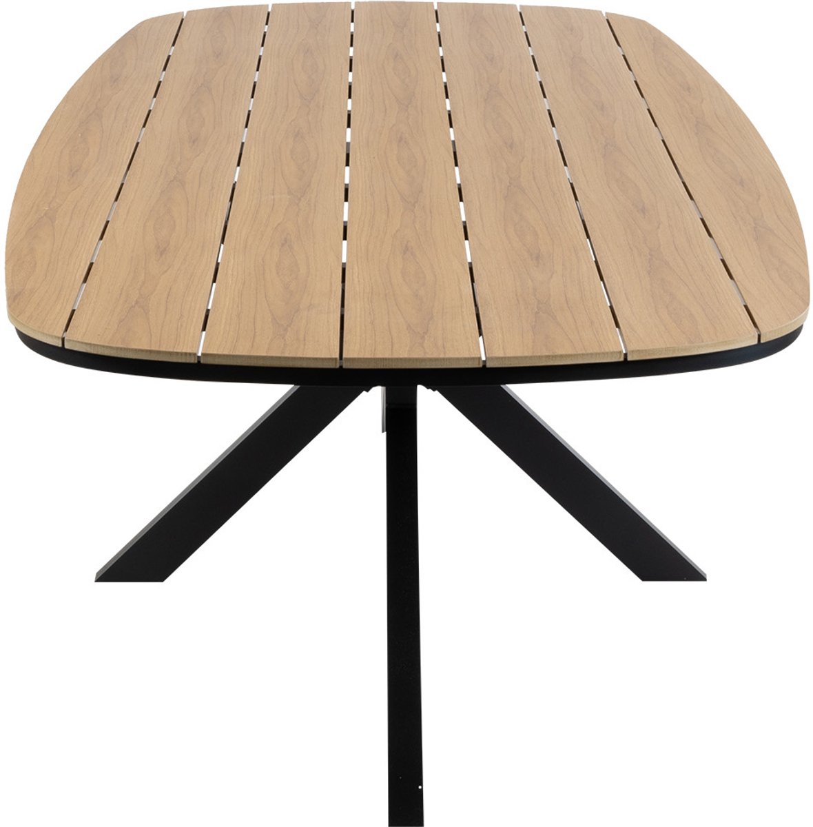 Tuintafel Cadiz 280x115cm | Tecon Teak & Black