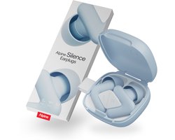 Alpine Silence Oordoppen - Oordoppen slapen - Vlieg oordoppen - voor Slapen, Focus & Reizen - Comfortabele, Herbruikbare Gehoorbescherming - Nauwsluitende V-vorm & Zachte Ovale Tips – 4 Maten XS/S/M/L – Tot 25dB Geluidsdemping – Blauw