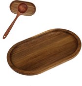 Lepelhouder - Spatelhouder - Spoon Holder - Keukengerei Houder - Lepel Mat - Messenhouder - Lepelsteun voor Aanrecht - Lepellegger - Hout - Pollepels - Houd Uw Aanrecht Schoon - Keuken Organizer - Aanrecht Organizer - Keuken Tool - Keuken Accessoires