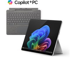 Microsoft Surface Pro 11 + Toetsenbord - 13 inch - Snapdragon X Plus/16GB RAM/512GB SSD - Grijs Microsoft Surface Pro 11 + Toetsenbord - 13 inch - Snapdragon X Plus/16GB RAM/512GB SSD - Grijs
