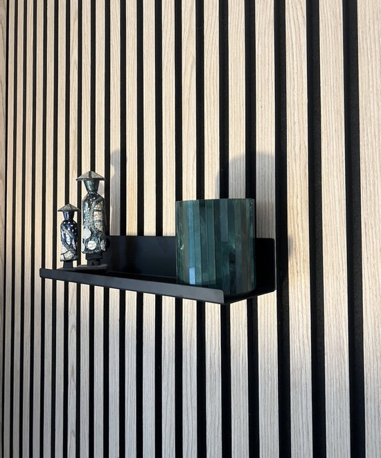 Panneau acoustique mural - Panneau acoustique mural - Mur à lattes - Akupanel - Largeur 34,4 cm - Possibilité sans perçage - Métal