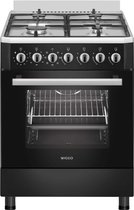 Bol.com Wiggo WO-E605R(BX) - Serie 5 - 60 cm - Gasfornuis - Zwart Rvs aanbieding