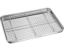 Plaque de cuisson GEFU VARIADO avec grille de refroidissement amovible 40,5 x 30,5 cm