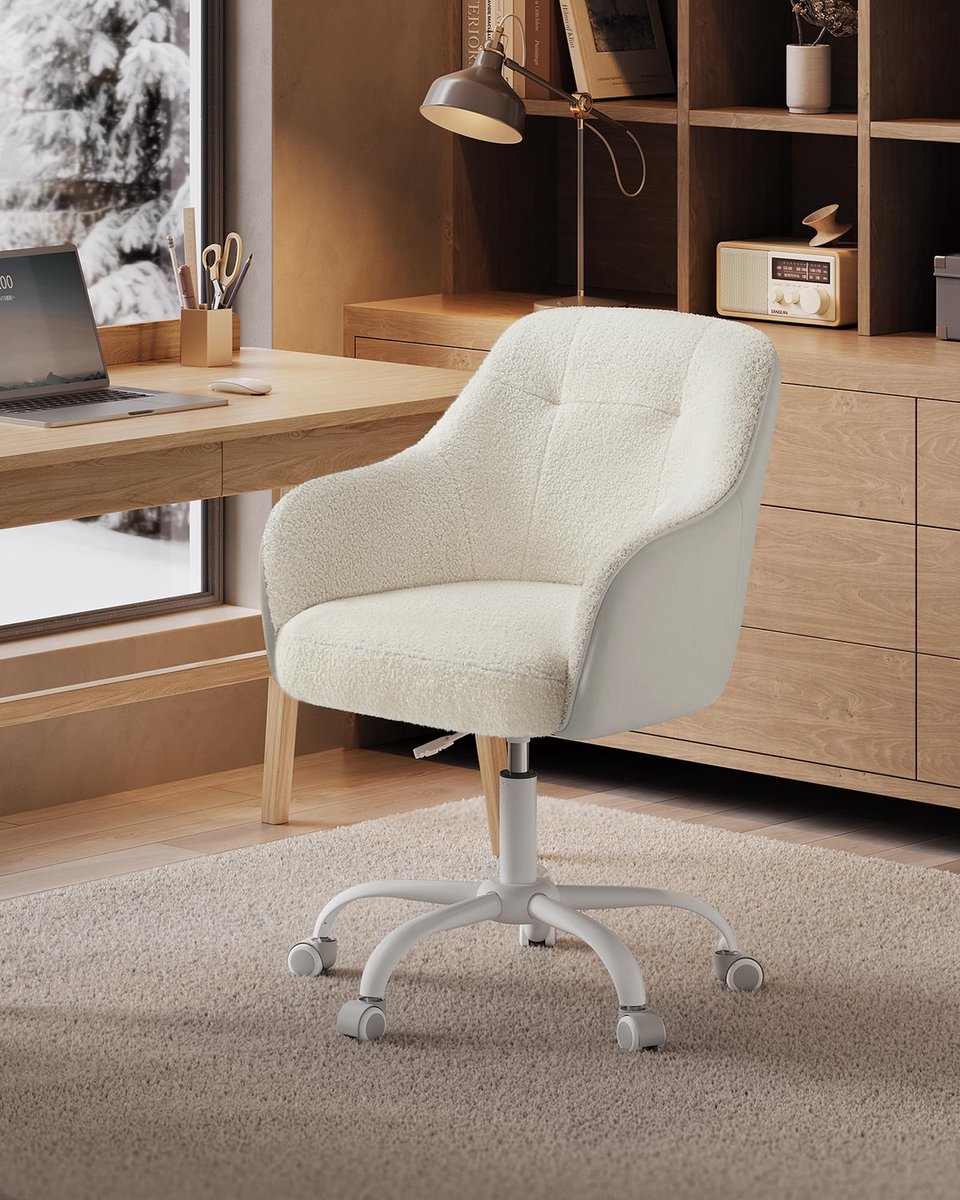 Bobbel Home Draaistoel Hoogte Verstelbaar Cappuccino Beige - afbeelding 2